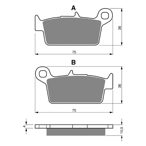 GOLDfren S3 Sintered Sports Brake Pads - GF003S3