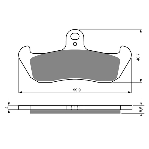 GOLDfren K5 Off-Road Racing  Brake Pads - GF006K5