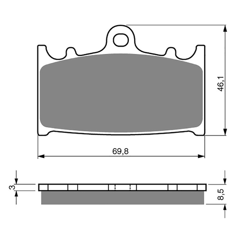 GOLDfren S3 Sintered Sports  Brake Pads - GF032S3