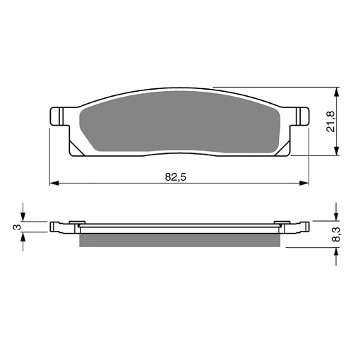 GOLDfren K5 Off-Road Racing  Brake Pads - GF034K5