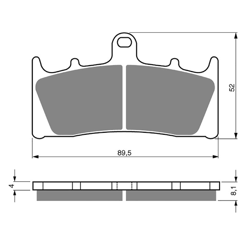 GOLDfren S3 Sintered Sports  Brake Pads - GF039S3