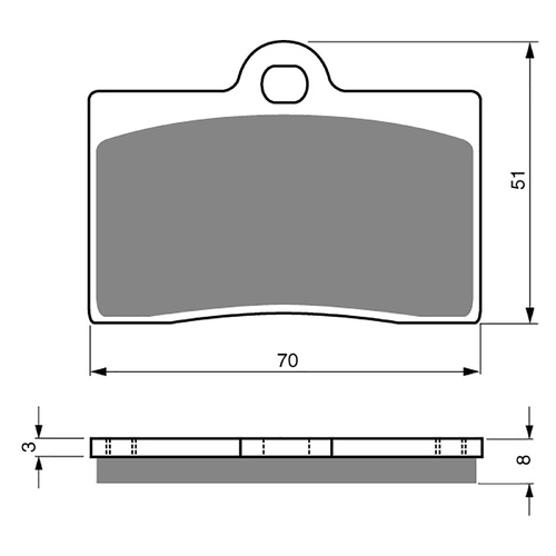 GOLDfren K5 Off-Road Racing Brake Pads - GF064K5