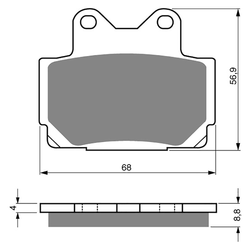 GOLDfren S3 Sintered Sports  Brake Pads - GF067S3