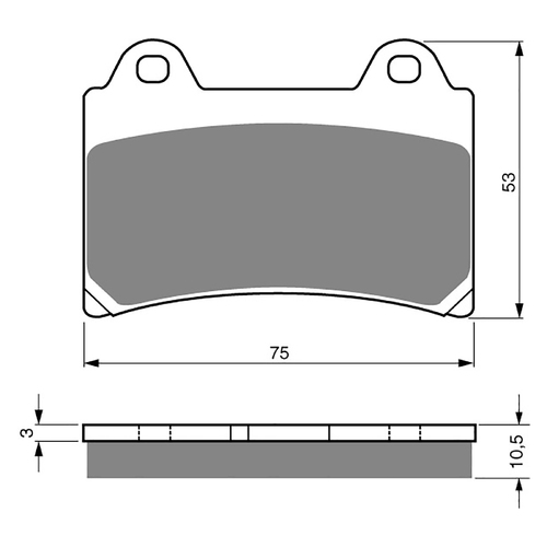 GOLDfren S3 Sintered Sports  Brake Pads - GF073S3