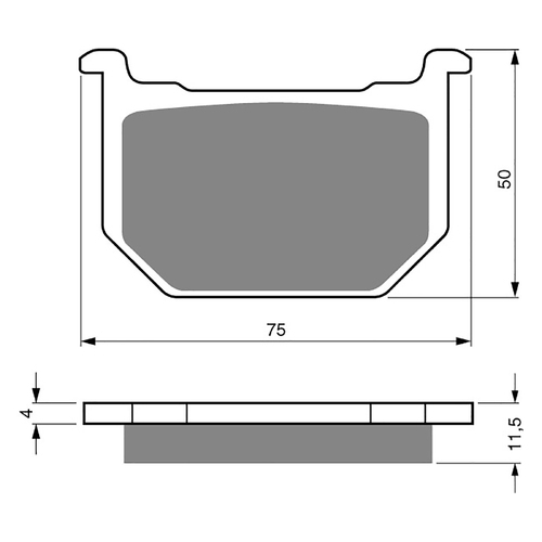 GOLDfren S3 Sintered Sports  Brake Pads - GF075S3