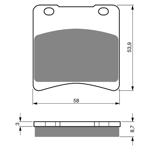 GOLDfren S3 Sintered Sports  Brake Pads - GF085S3