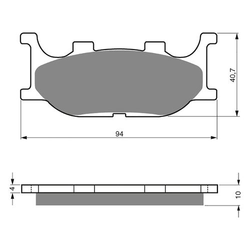 GOLDfren S3 Sintered Sports  Brake Pads - GF099S3