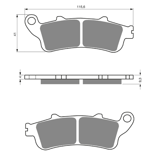 GOLDfren S3 Sintered Sports  Brake Pads - GF135S3