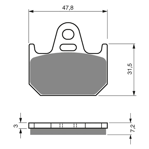 GOLDfren S3 Sintered Sports Brake Pads - GF158S3