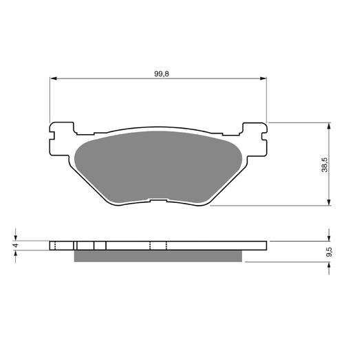 GOLDfren S3 Sintered Sports  Brake Pads - GF165S3