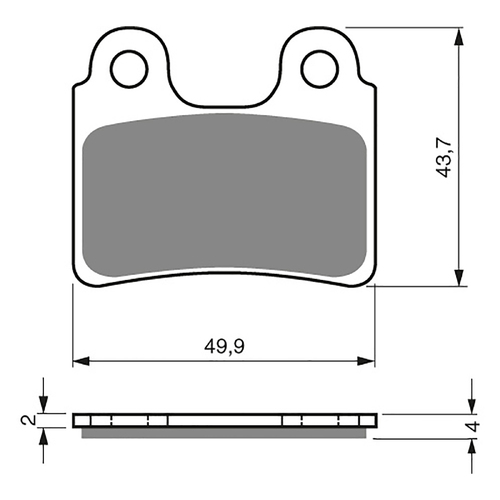 GOLDfren K5 Off-Road Racing Brake Pads - GF168K5