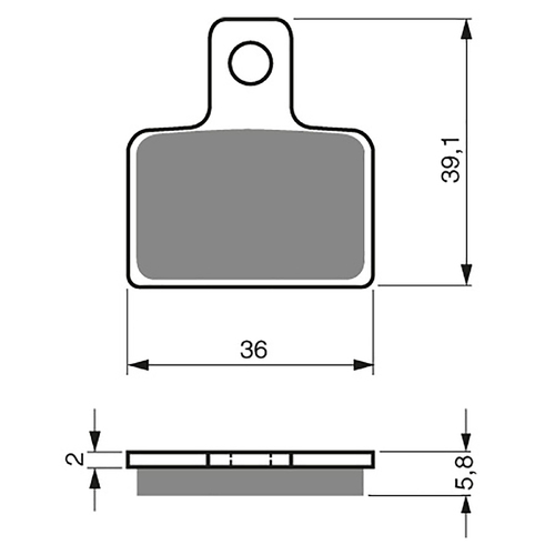 GOLDfren K5 Off-Road Racing Brake Pads - GF173K5