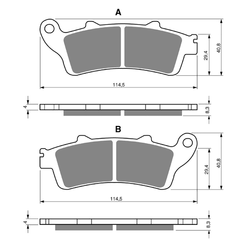 GOLDfren S3 Sintered Sports  Brake Pads - GF178S3