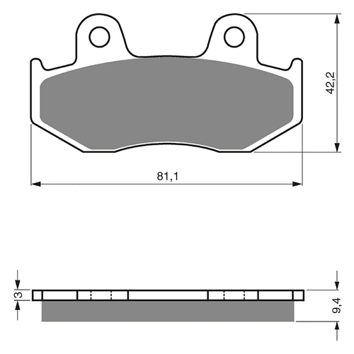 GOLDfren S3 Sintered Sports Brake Pads - GF188S3