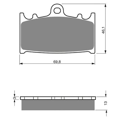 GOLDfren S3 Sintered Sports  Brake Pads - GF206S3