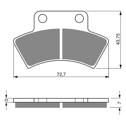 GOLDfren K5 Off-Road Racing  Brake Pads - GF216K5