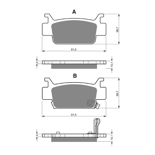 GOLDfren K5 Off-Road Racing  Brake Pads - GF240K5