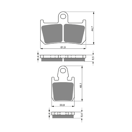 GOLDfren S3 Sintered Sports  Brake Pads - GF246S3