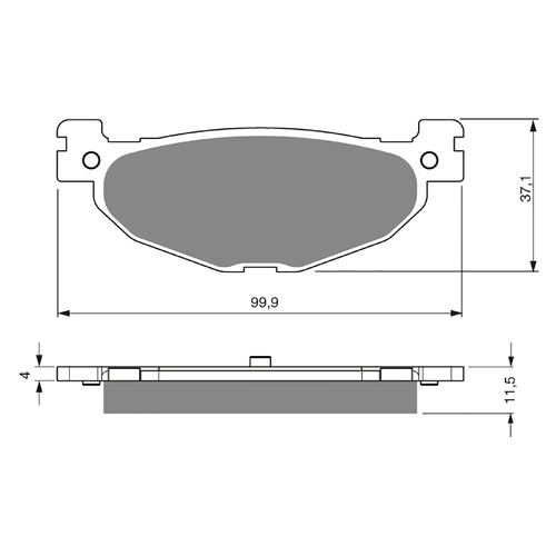 GOLDfren S3 Sintered Sports Brake Pads - GF268S3