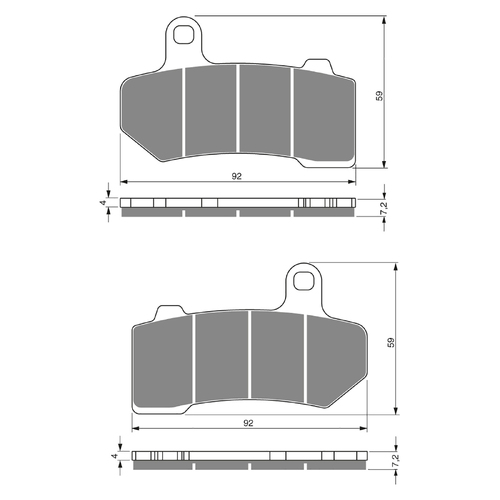 GOLDfren S3 Sintered Sports  Brake Pads - GF271S3