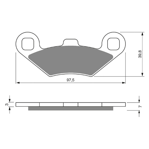 GOLDfren K5 Off-Road Racing  Brake Pads - GF280K5