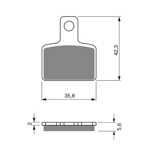 GOLDfren K5 Off-Road Racing Brake Pads - GF282K5