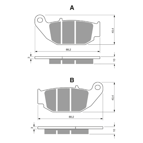 GOLDfren S3 Sintered Sports  Brake Pads - GF311S3