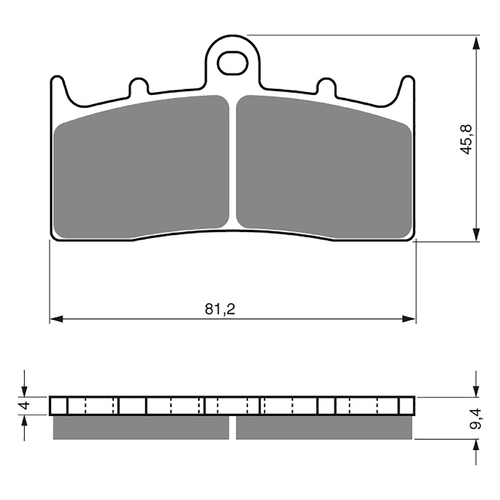 GOLDfren S3 Sintered Sports  Brake Pads - GF318S3