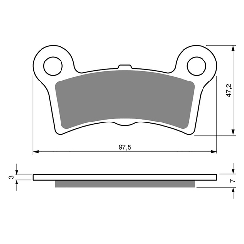 GOLDfren S3 Sintered Sports  Brake Pads - GF354S3