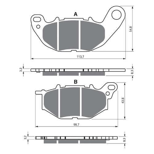 GOLDfren GP5 Sintered Racing Brake Pads - GF369GP5