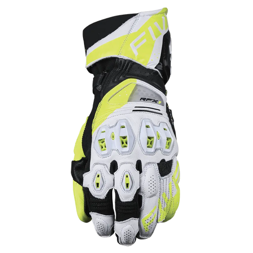 FIVE RFX-1 EVO GLOVES WHITE FLURO YELLOW S