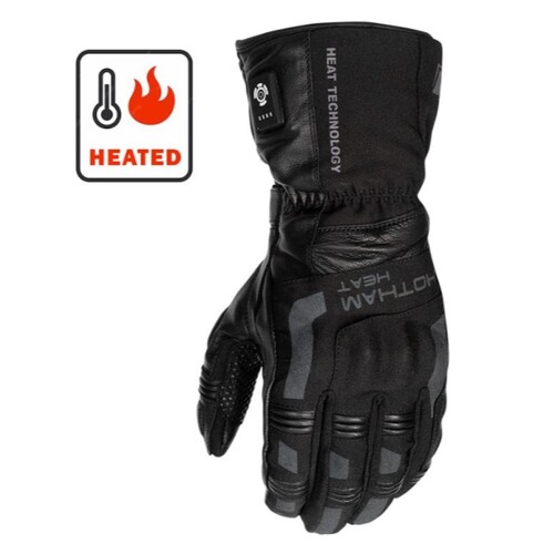 MOTODRY HOTHAM HEATED LEATHER WINTER GLOVES BLACK L