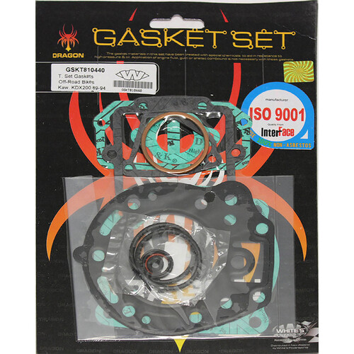 WHITES TOP END GASKET KIT - KAWASAKI KDX200 '89-94