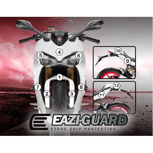 EAZI-GUARD PAINT PROTECTION FILM - DUCATI SUPERSPORT 2017 - 2020  GLOSS