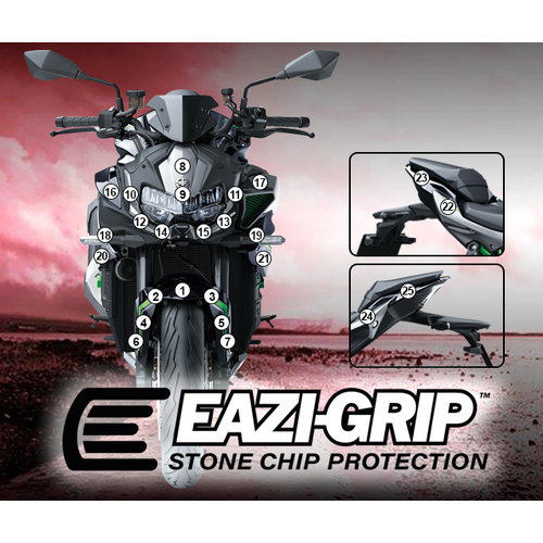 EAZI-GUARD PAINT PROTECTION FILM - KAWASAKI ZH2  GLOSS