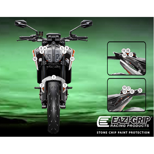 EAZI-GUARD PAINT PROTECTION FILM - KTM 890 DUKE R  GLOSS