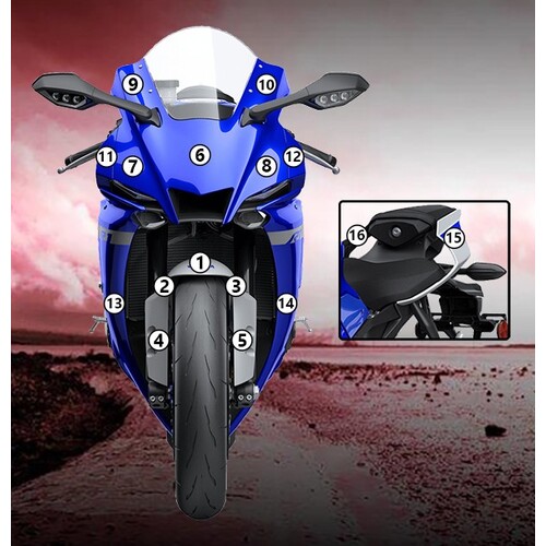 EAZI-GUARD PAINT PROTECTION FILM - YAMAHA YZF-R1 2020  GLOSS