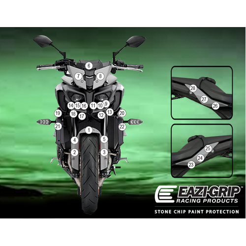 EAZI-GUARD PAINT PROTECTION FILM - YAMAHA MT-10 2020  GLOSS