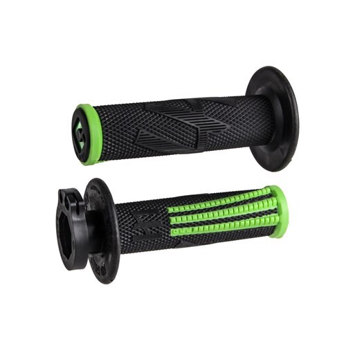 ODI MX V2 EMIG PRO LOCK ON 2T/4T GRIP - BLACK GREEN 