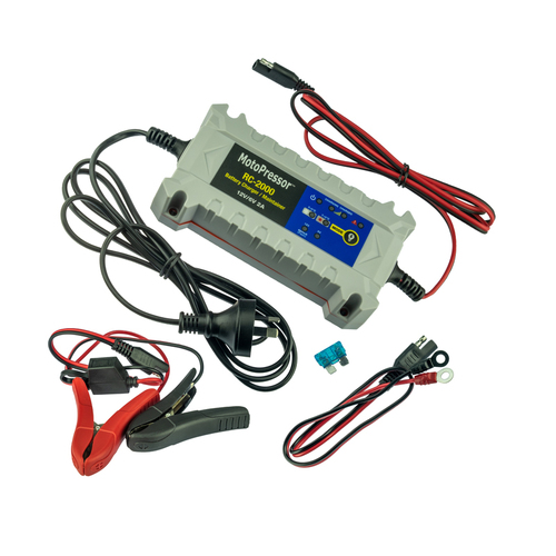  MOTOPRESSOR RC-2000 BATTERY CHARGER AND MAINTAINER 2000mA - 12V AND 6V