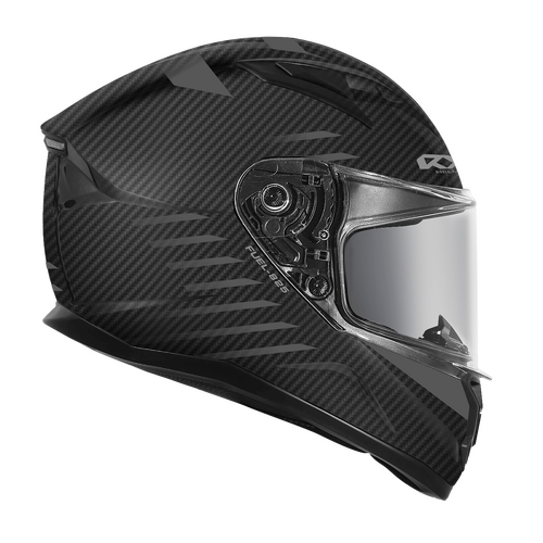 RXT STREET 2 FUEL HELMET MATT CARBON BLACK SILVER XS