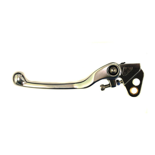 WHITES FOLDING CLUTCH LEVER SILVER - YAMAHA YZ '94-99/ SUZUKI RM '00-09