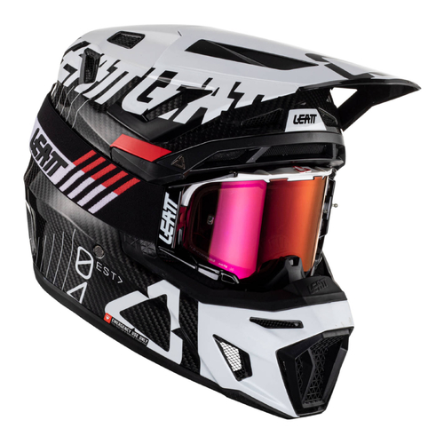 Leatt 9.5 Helmet Kit - Carbon/ White (2XL)