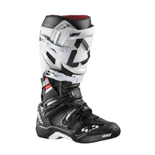 LEATT BOOT GPX 5.5 FLEXLOCK WHITE BLACK 43 (9)