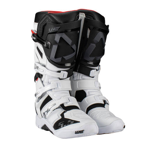 LEATT BOOT 5.5 FLEXLOCK WHITE BLACK 40.5 (7)