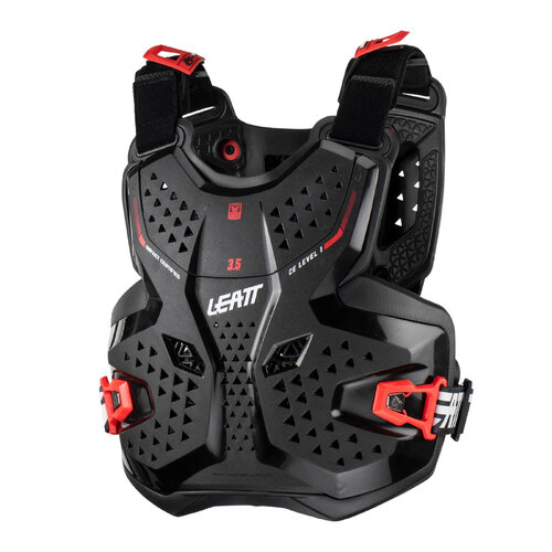 LEATT CHEST PROTECTOR 3.5 JUNIOR BLACK RED L/XL