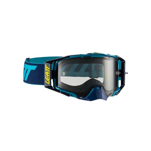 LEATT GOGGLE VELOCITY 6.5 INK BLUE LIGHT GREY LENS