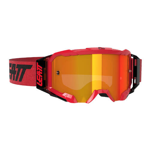 LEATT GOGGLE VELOCITY 5.5 IRIZ RED RED LENS 28%