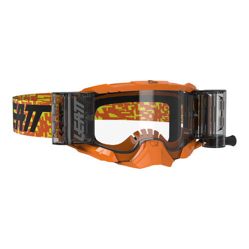 LEATT GOGGLE VELOCITY 5.5 ROLL-OFF N-ORANGE CLEAR 83%