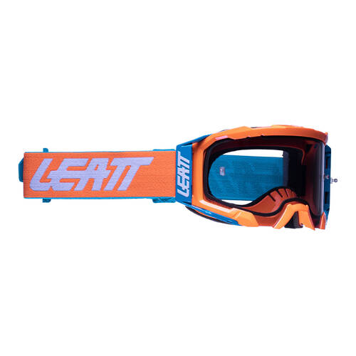 LEATT GOGGLE VELOCITY 5.5 NEON ORANGE LIGHT GREY 58%